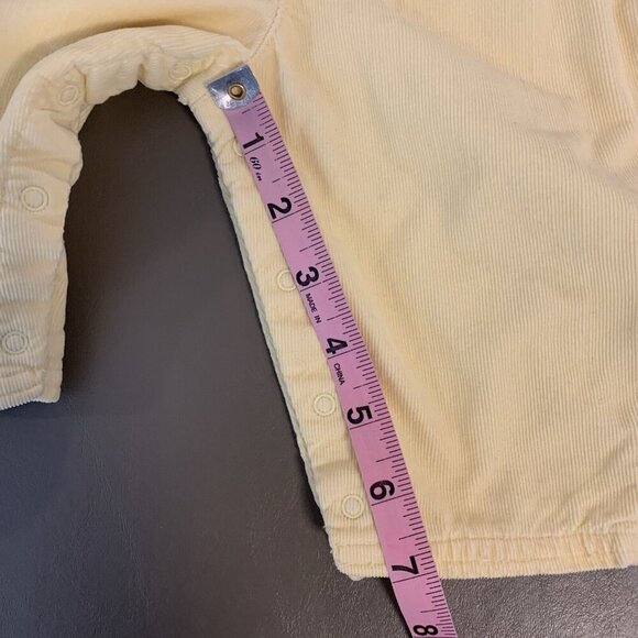Baby Gap Corduroy Overalls Yellow Snap Leg Boys Girls Newborn NB - Picture 11 of 14